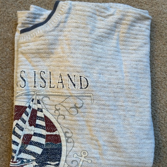 Sweatshirt from Smile Carolina logo of St. Simons Island short sleeve gray large - Picture 5 of 5